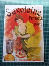 ZM031 reproduction publicité 38x28cm pétrole Saxoleine