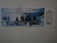 1991 PUB CASA C-212 AIR FREIGHTER SCOOTER DES NEIGES SNOWSCOOT ORIGINAL AD