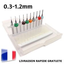 10 Pcs Forets Mèches 0,3 - 1,2mm Micro Maquettisme Modélisme 1/24 1/35 1/18 HO