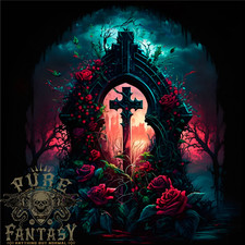 A Croix Gothique à Un Pierre