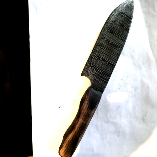 Couteau chef damas motif - de,
