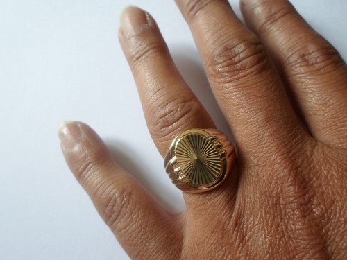 Bague plaqué or - en,