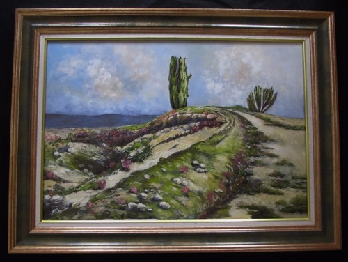 Superbe huile fin - , e