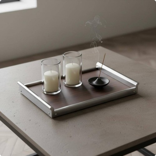 Plateau acier inoxydable et - plateau, en
