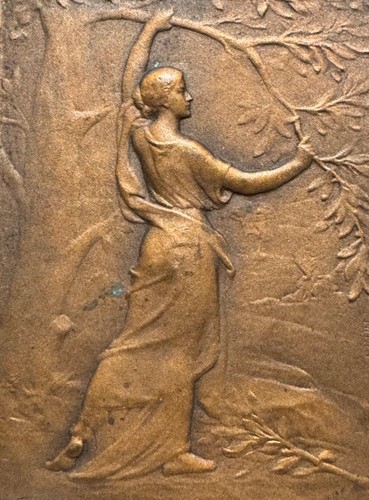 Médaille bronze art nouveau - art,