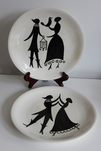Paire assiette design - paire, d'assiette