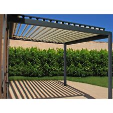Pergola Bioclimatique H2 Parallèles L 3500mm x A 2688mm x H 2500mm Gris / Blanc
