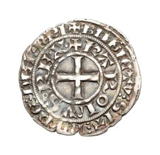 France - CHARLES IV LE BEL - Maille Blanche - Argent