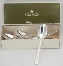 Christofle Concorde, 12 cuillères moka, café 10cm, métal argenté, excellent état