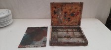 ANCIENNE BOÎTE À PEINTURE FIN XIXe Siècle EN BOIS NATUREL POUR ARTISTE PEINTRE