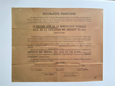 AFFICHE FAC SIMILE DE GAULLE "