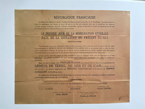 Affiche fac simile - de, gaulle