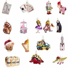 Boules de Noël en Verre Soufflée à la Bouche Décoration de Sapin Amusante Vol 3