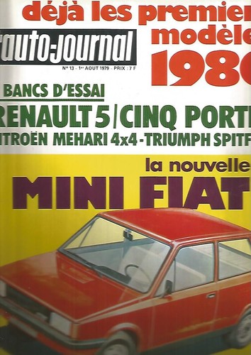 Auto journal mini - mini, fiat