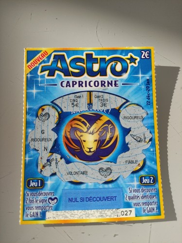 Ticket astro capricorne fdj - ticket,