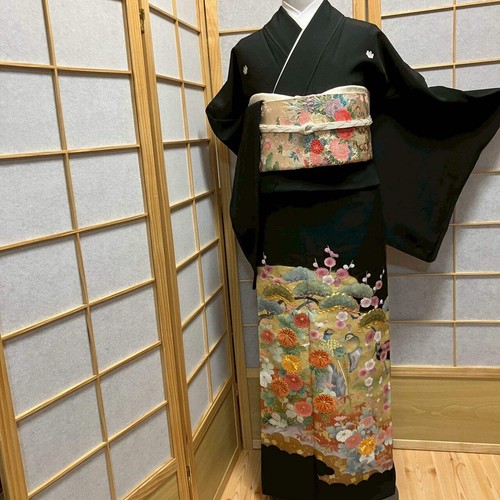 7072 kimono japonais tomesode - japonais,