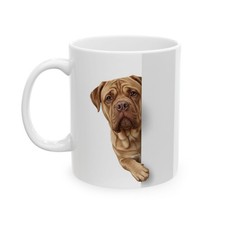  Dogue de Bordeaux Dog Peeking