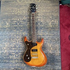 Guitare électrique gaucher Eastwood orange utilisée du Japon avec étui rigide