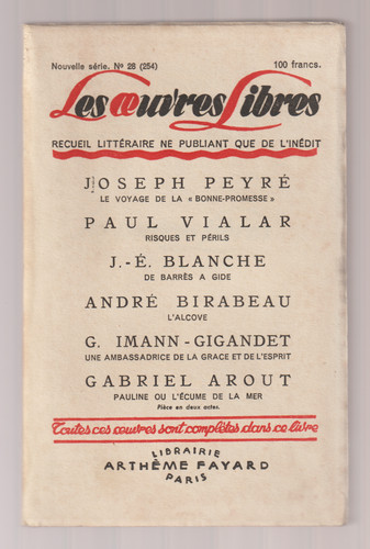 Oeuvres originales 1948 non - 1948,