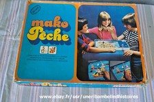 Ancien jeu "Mako pêche" pêche magnétique, 1970, Mako, Comano France