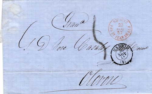 Marque postale lettre - lettre, oloron