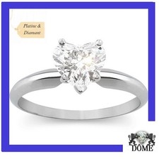 ♛MY HEART" BAGUE SOLITAIRE