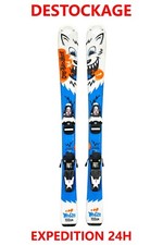 ski occasion enfant WEDZE  taille:100 cm = 1 mètre + fixations