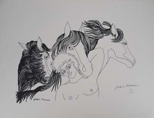 Jean MARAIS : L'ami des Chevaux, Lithographie signée