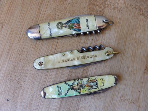 Lot anciens couteaux pliants