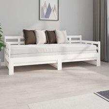 Lit Coulissant Blanc Bois de