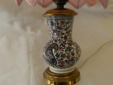 Petite lampe en faïence de