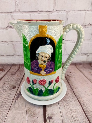 Beau pot pichet - pichet, barbotine