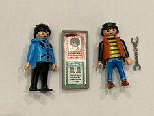 PLAYMOBIL 3217 LOT PERSONNAGES cabane aventuriers arbres CITY ACTION VOLEURS