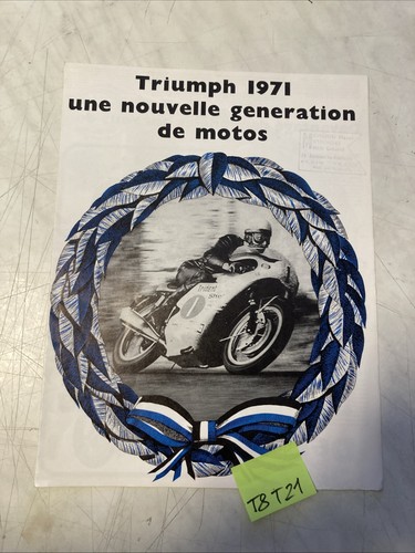 Triumph 1971 trident trophy - triumph,