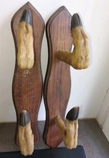 2 Anciens porte-manteaux patères Porte Fusil Patte chevreuil 2 emplacements 2x2 