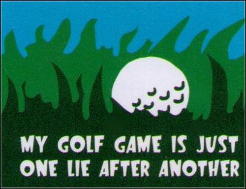 Golf jeu est lie - my, un