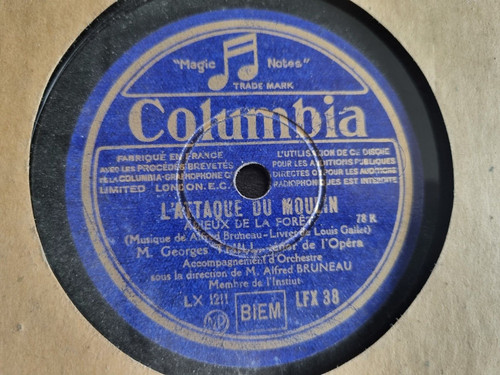 Disque ancien pour gramophone - disque,