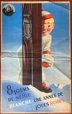 Affiche SNCF 8 Jours de neige