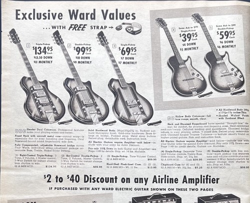 Vtg 1959 airline electric - vtg,