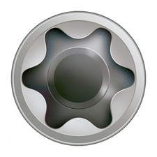 Vis terrasse SPAX 5x60mm Tête cyl. T-STAR plus T25 - Pointe CUT - inox A2 - 100