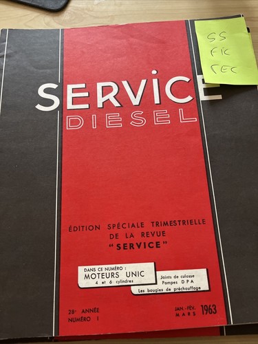 Revue technique moteur unic - technique,