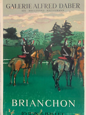 Affiche d'Exposition Pour Maurice Brianchon à la Galerie Alfred Daber Paris 1954