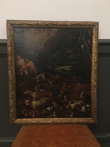 Peinture ancienne huile - ancienne-huile, sur