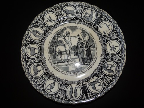 Rare assiette vieillard - assiette,