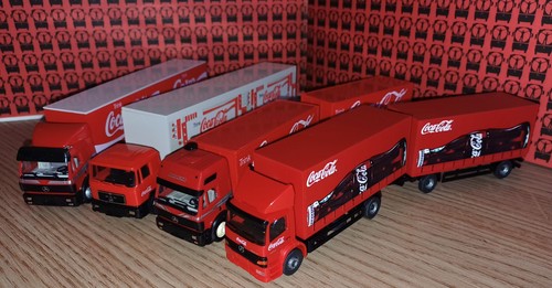 Herpa camions coca cola - 1/87,