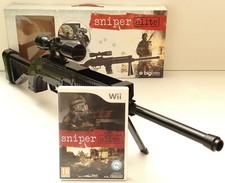 wii SNIPER ELITE GUN PACK  FUSIL DE SNIPER NOIR + JEU pal nintendo bigben
