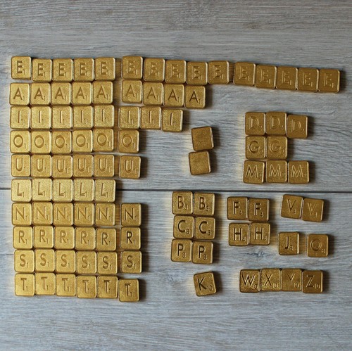 Scrabble franklin mint lettres - scrabble,