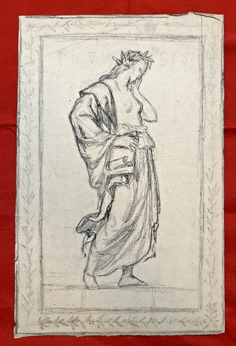 Dessin original ancien crayon - original,