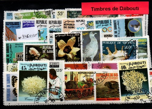 Lot timbres djibouti - lot, de