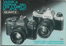 Mode d'emploi multilangues pour YASHICA FX-D  (francais-allem-anglais -espagnol)